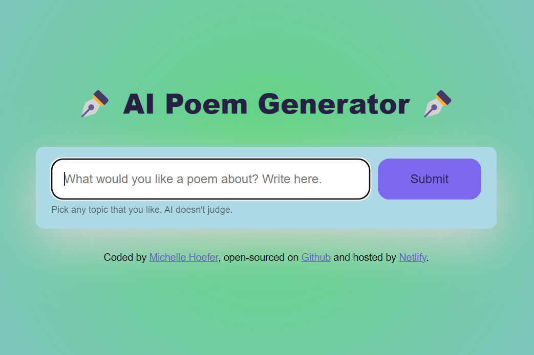 My poem generator